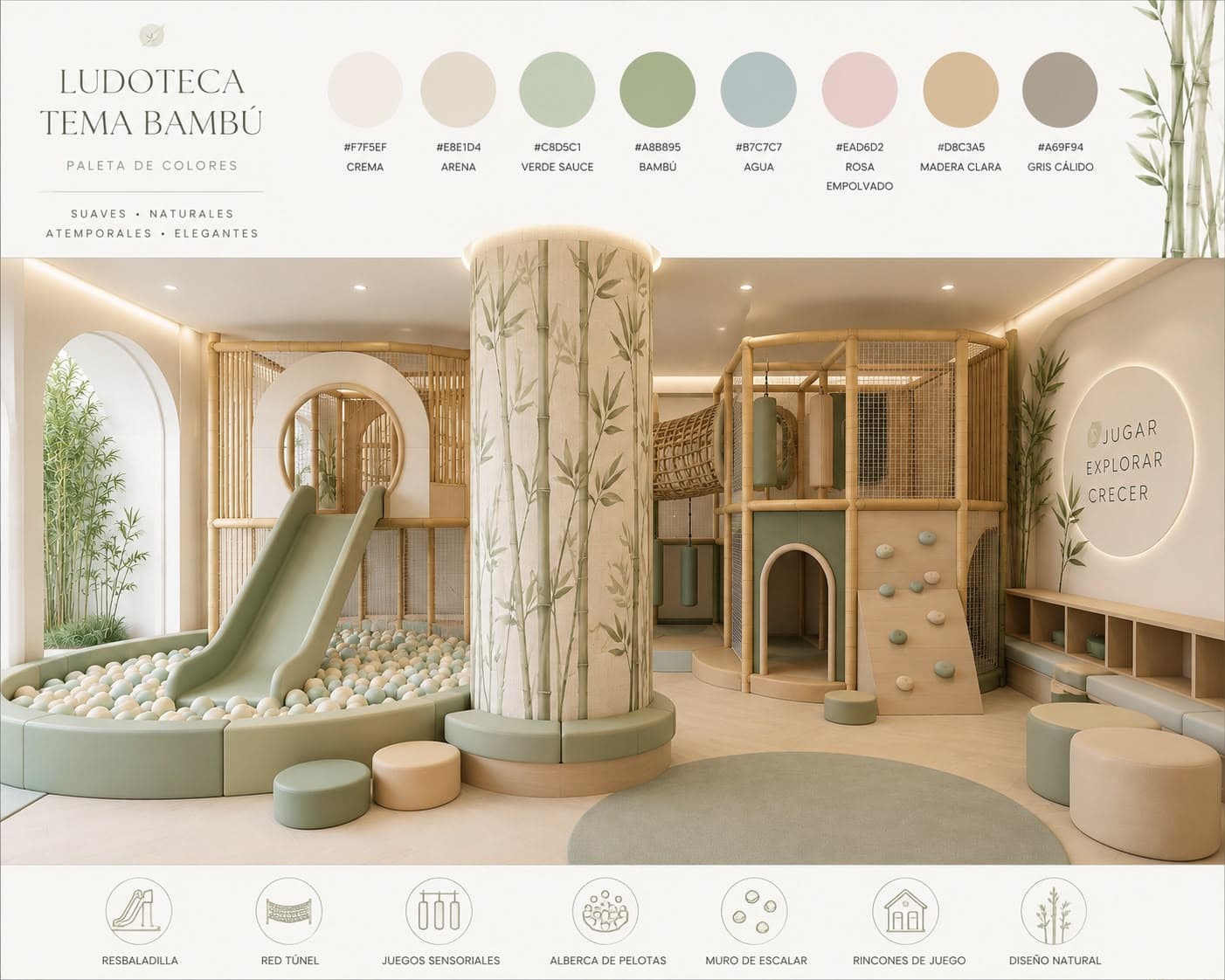 Bambú Playhouse — Ludoteca interior
